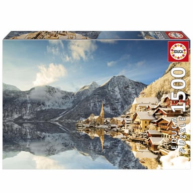 Puzzle - EDUCA - Hallstatt Hiver - 1500 pieces - Paysage - 85 x 60 cm - Adulte