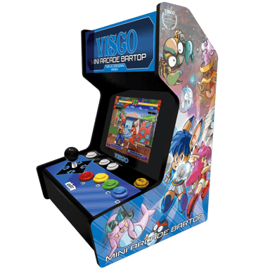 VISCO Mini Borne d'Arcade type BARTOP + 12 Jeux