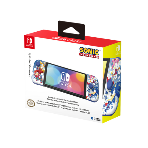 HORI Split Pad Compact Sonic Manette mode portable pour Nintendo Switch et Nintendo Switch modèle OLED Licence officielle Nintendo et Sega - vue 8