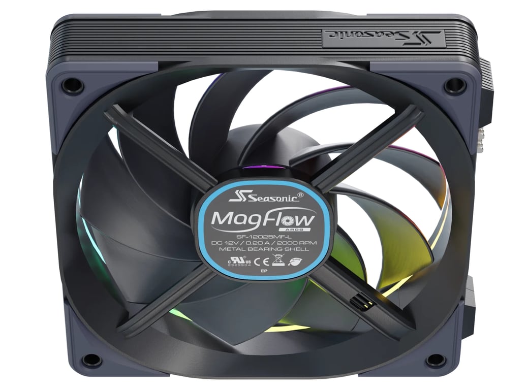 Seasonic MagFlow ARGB Boitier PC Ventilateur 12 cm 3 pièce - vue 2
