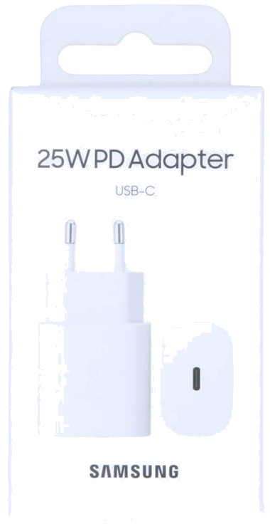 Samsung EP-TA800NWEGEU - Adaptateur Secteur USB Type C - 25W, Blanc (Emballage Original)