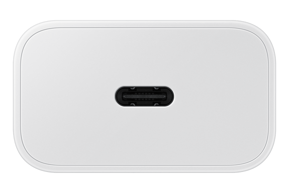 Cargador de red GaN USB-C 25W + Cable USB-C Blanco, Producto oficial de Samsung