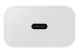 Cargador de red GaN USB-C 25W + Cable USB-C Blanco, Producto oficial de Samsung