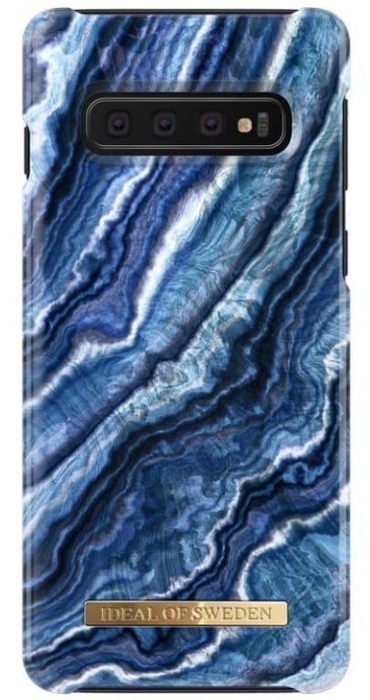 Coque pour Samsung Galaxy S10 Tendance Magn&eacute;tique Indigo Swirl Bleu