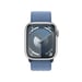 Watch Series 9 GPS + Cellulaire, boitier en aluminium de 41 mm avec boucle sport, Bleu