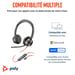 POLY Blackwire 8225 cuffie stereo USB-C + adattatore USB-C/A