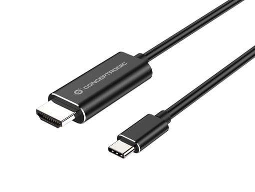 Conceptronic ABBY04B câble vidéo et adaptateur 2 m USB Type-C HDMI - Neuf