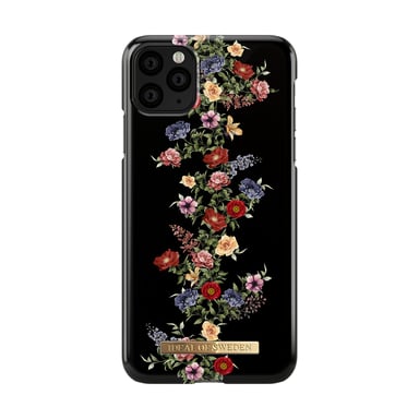 Coque pour Apple iPhone 11 Pro Max Modèle Fashion Case Motif Floral Noir