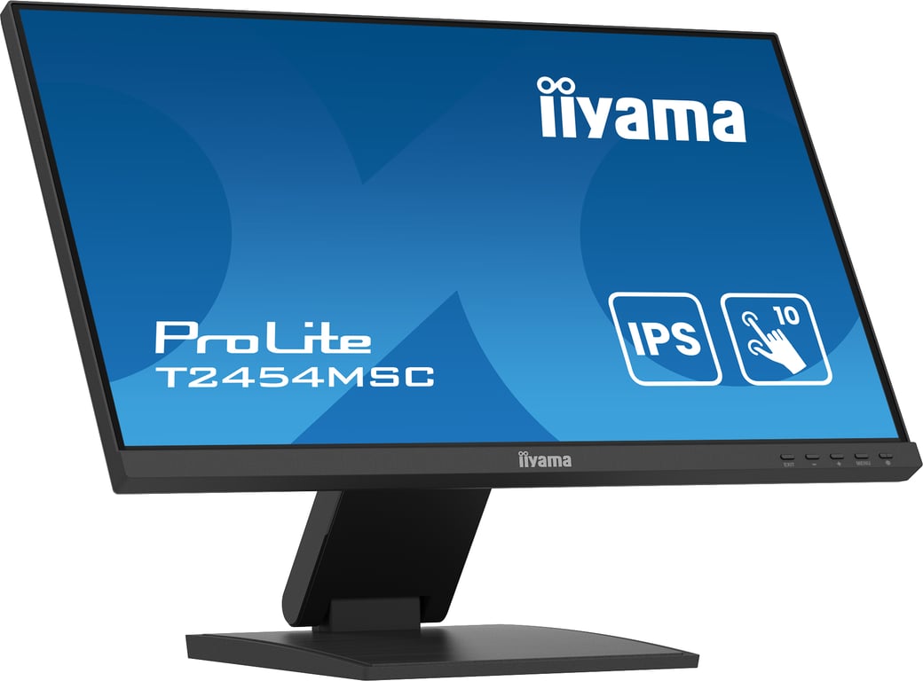 iiyama ProLite T2454MSC-B2AG écran plat de PC 60,5 cm (23.8 ) 1920 x 1080 pixels Full HD LED Écran tactile Multi-utilisateur Noir - Neuf
