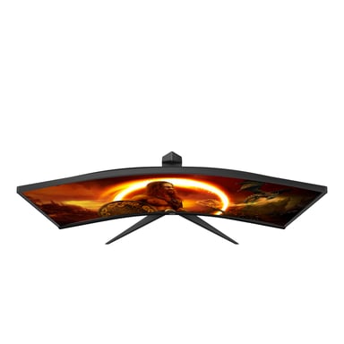 AOC G2 CU34G2X/BK 86,4 cm (34'') 3440 x 1440 pixel Quad HD LED Monitor PC a schermo piatto Nero, Rosso