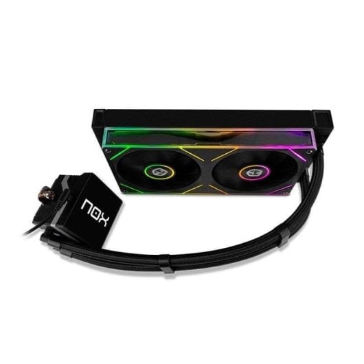 Refrigeración Líquida NOX Hummer 240 LCD 240mm 2 Ventiladores ARGB Pantalla LCD Negra - vue 3