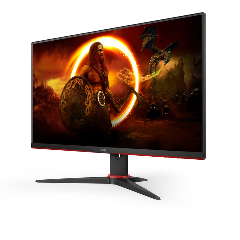 AOC G2 24G2ZE/BK LED display 60,5 cm (23.8 ) 1920 x 1080 pixels Full HD Noir, Rouge - Neuf