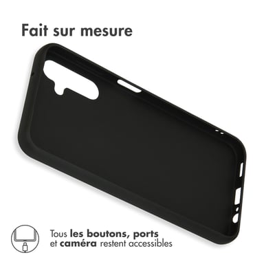 Accezz Coque Couleur pour Samsung Galaxy A14 (5G/4G) - Noir