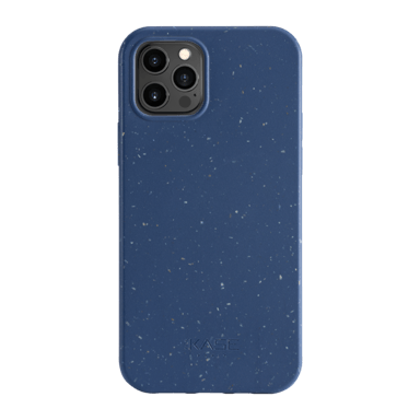 Guscio antibatterico organico vegano 100% a zero rifiuti per Apple iPhone 12/12 Pro, blu