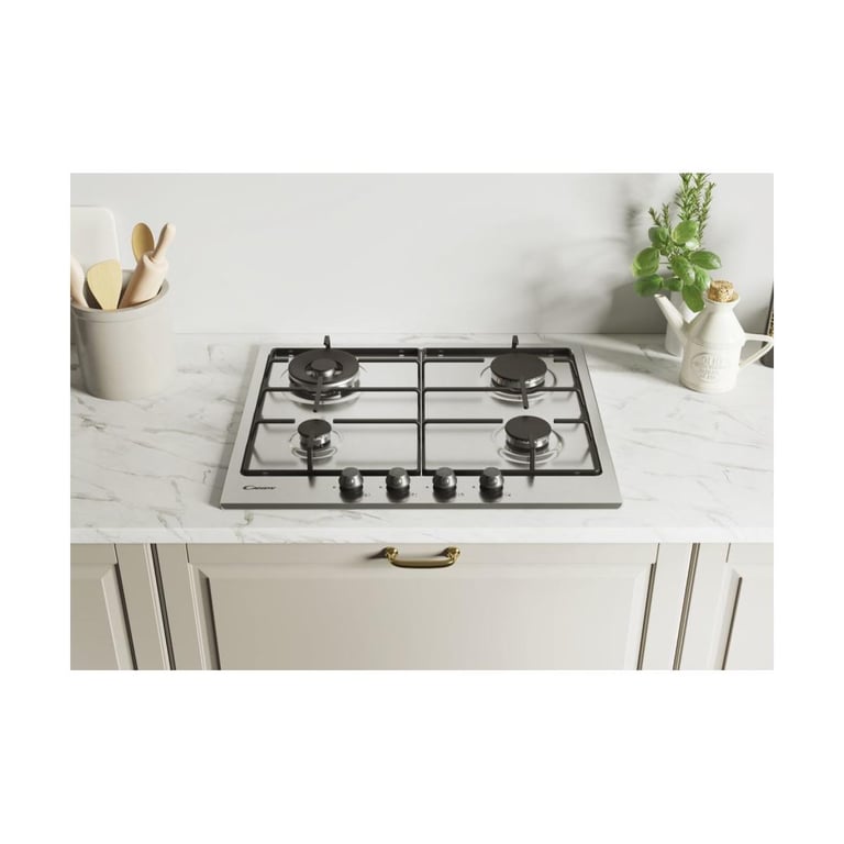 Table De Cuisson Au Gaz – Inox, 4 Feux, Brûleur Double Couronne, 9.25 kW - vue 3