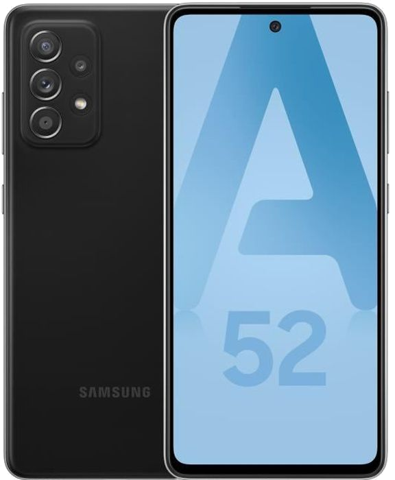 Samsung Galaxy A52 4G 128 Go, Noir, débloqué