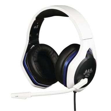 Cuffie Konix Hyperion PS5 con archetto cablato Nero, Blu, Bianco