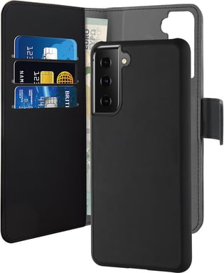 Bigben Connected PUROFOLIOMAGNGS21P coque de protection pour téléphones portables 17 cm (6.7'') Étui avec portefeuille Noir Samsung Galaxy S21+ 5G