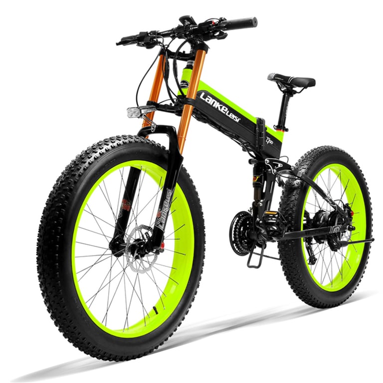 VTT Électrique LANKELEISI XT750 Plus – Moteur 500 W, Batterie 48 V 14,5 Ah