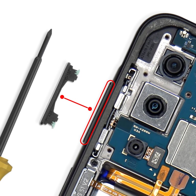 Samsung Bouton Volume de Remplacement Galaxy A36 Original Service Pack - vue 3