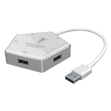 Convertidor de 4 puertos USB 3.0 Gaming para Switch PS5/4/3 / Xbox-one Hermod Plata