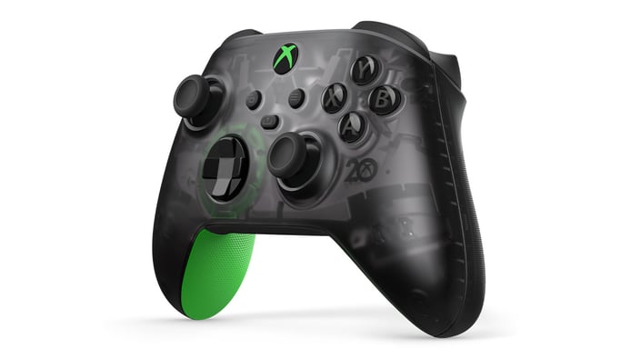 Microsoft Xbox Wireless Controller – 20th Anniversary Special Edition Vert, Gris Bluetooth/USB Manette de jeu Analogique/Numérique Xbox One, Xbox One S, Xbox One X
