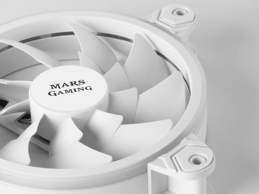 Mars Gaming MFX Carcasa del ordenador Enfriador 12 cm Blanco