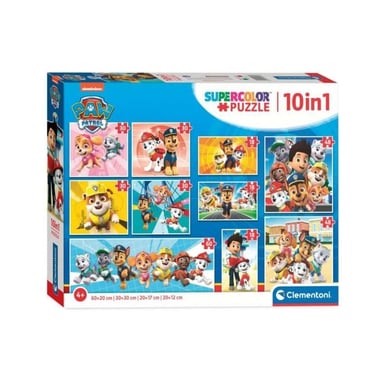 Clementoni - Puzzle Infantil 10 en 1 - Patrulla Canina - Fabricado en Italia