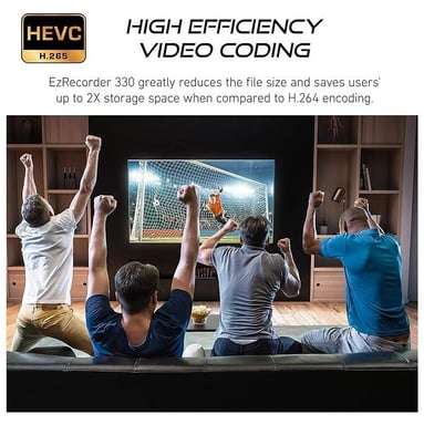 AVERMEDIA EzRecorder 330 Caja de grabación y streaming SIN PC Graba en 1080p y reproduce en 4K HDMI A/V compuesto 61ER330000AB