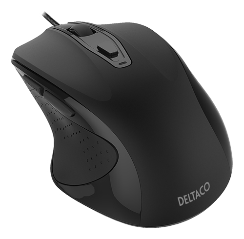 Souris Bureau Droitier Deltaco MS-801 – USB Type-A, Optique, 3200 DPI, Clics Silencieux - vue 2