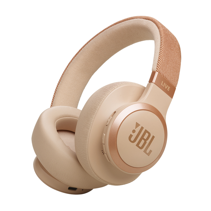 JBL Live 770NC Casque Sans fil Arceau Appels/Musique Bluetooth Sable - Neuf