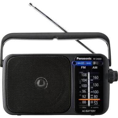 Panasonic RF-2400D Portable Analogique Noir