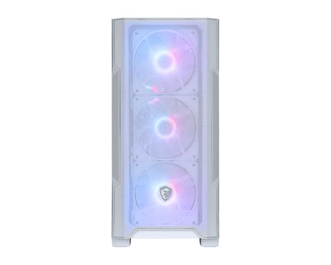 MSI MAG Forge M100R Midi Tower Transparente, Blanco