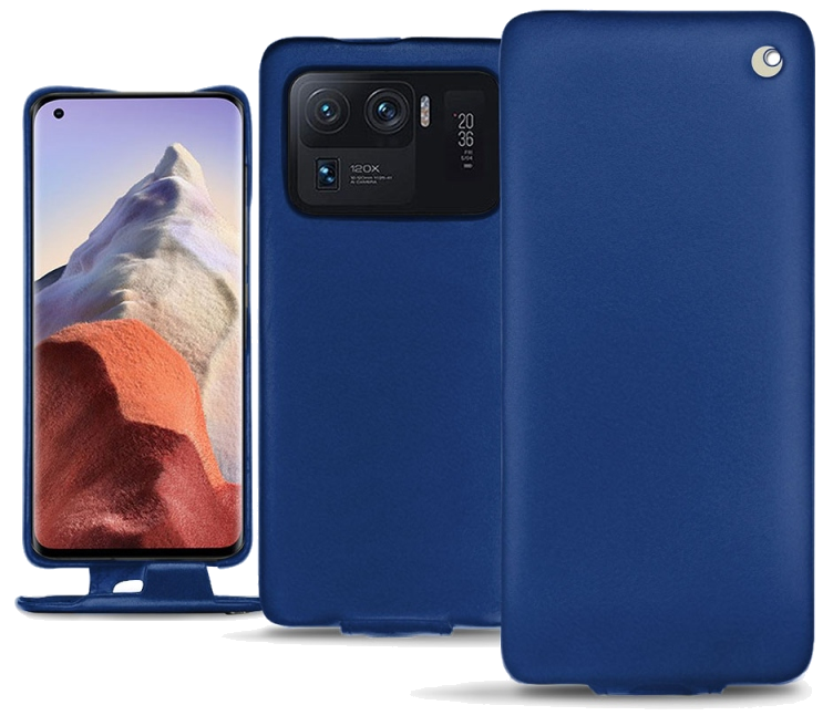 Housse cuir Xiaomi Mi 11 Ultra - Rabat verticalBleu