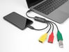 DeLOCK Concentrador de cables USB 2.0 de 4 puertos USB Type-C a 3 x USB-A hembra + 1 x USB-C macho