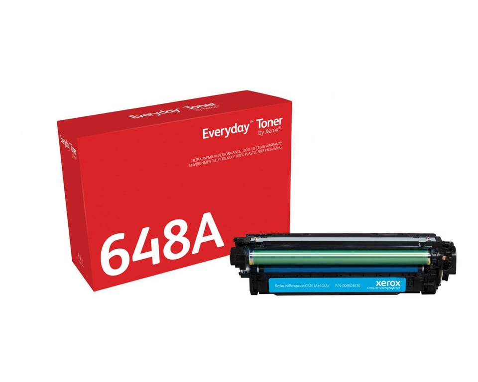 Xerox Cyan compatible cartouche de toner alternative pour : HP CE261A pour HP Color LaserJet Enterprise CP4025dn CP4025n CP4525dn CP4525n CP4525xh - vue 2