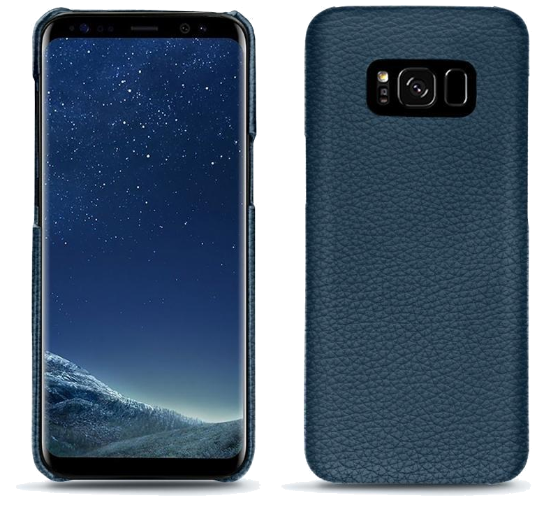 Coque cuir Samsung Galaxy S8 - Coque arrièreBleu