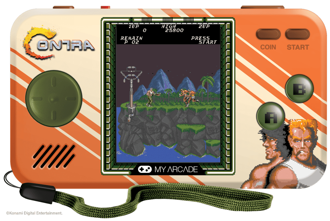 My Arcade Contra Premium Edition Console de Jeu Portable 2 Jeux en 1 Neuf