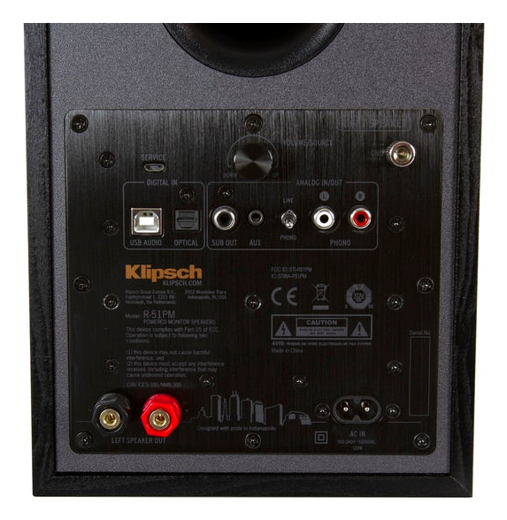 Enceintes amplifiées Hifi Bluetooth Klipsch R 41PM vendues par paire - vue 4