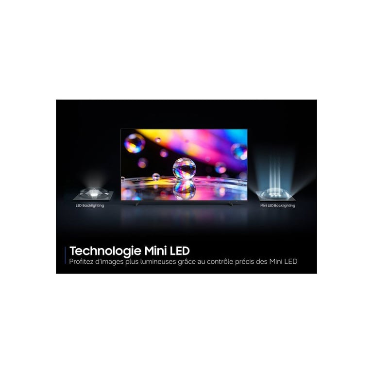 TV Samsung Mini LED TU75M73HAUXXC 75 4K UltraHD 120Hz Smart TV Tizen HDR10+ Vision AI - vue 3