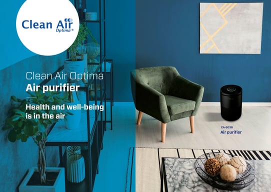 Clean Air Optima - Purificatore d'aria intelligente HEPA UV ed ionizzatore CA-503B Compact Smart