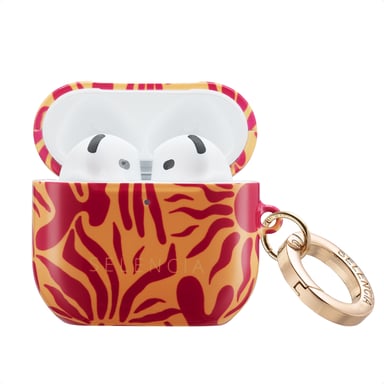 Selencia Coque Vivid pour Apple AirPods 4 - Tropical Vibes Apricot