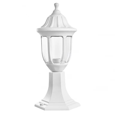 Abrila Angélica Sobremuro Exterior Clásico 1×E27 IP44, Blanco, 42,7X16,6X16,6