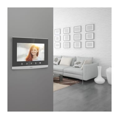 EXTEL Visiophone filaire Extel Code - Avec digicode intégré (encastrable ou en saillie)