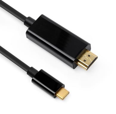DLH DY-TU4662B adaptador de cable de vídeo 2 m USB Tipo C HDMI Negro