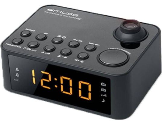Radio Réveil Muse M-178 P – Projection de l'Heure, Double Alarme, Tuner PLL FM/MW - vue 5