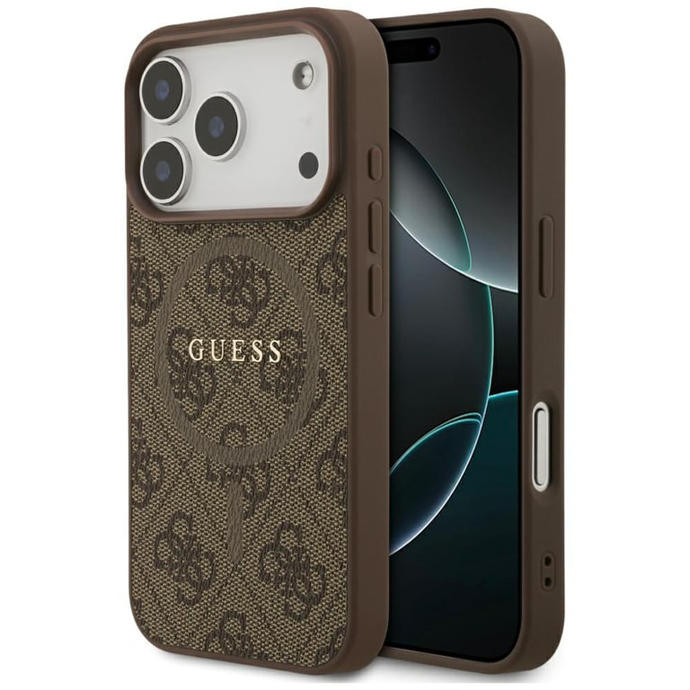 Guess Coque 4G Ring Classic Logo MagSafe pour iPhone 17 Pro
