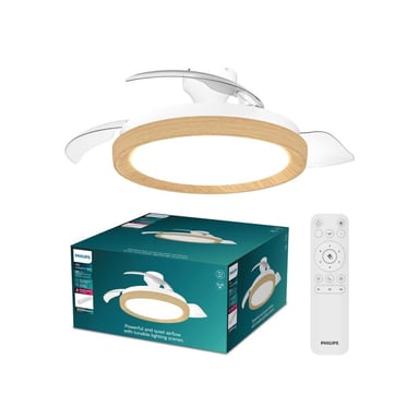 PHILIPS Ventilador techo Luz Bilss106cm 28+35W Mad