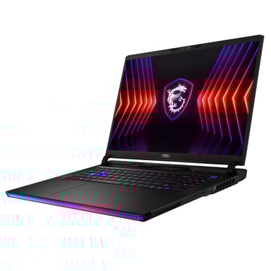 MSI Gaming Raider GE78 HX 14VIG-882FR Intel® Core™ i9 i9-14900HX Ordinateur portable 43,2 cm (17'') Quad HD+ 32 Go DDR5-SDRAM 2 To SSD NVIDIA GeForce RTX 4090 Wi-Fi 7 (802.11be) Windows 11 Pro Noir