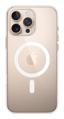 Custodia Apple ClearCase MagSafe per iPhone 16 Pro Max - Trasparente, resistente ai graffi e ricaricabile senza fili